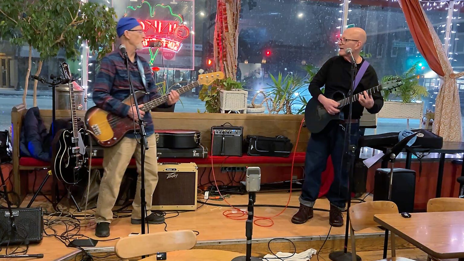 John Del Vecchio and Chris Stevens at Ginko Coffee House 2-14-2025